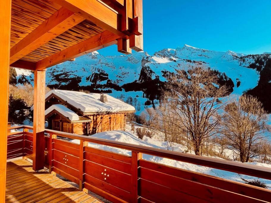 Cosymontagne - Le Chalet - 3Ch - 8 Pers- Terrasse Sud, Magnifique Vue La Clusaz Buitenkant foto