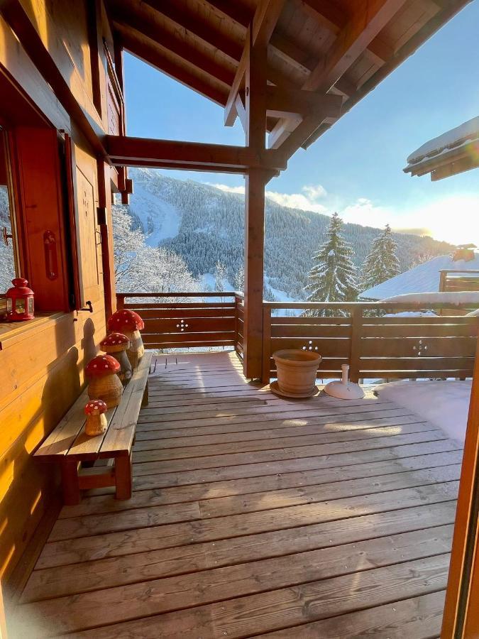 Cosymontagne - Le Chalet - 3Ch - 8 Pers- Terrasse Sud, Magnifique Vue La Clusaz Buitenkant foto